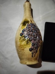 Italian Decantor By Bordeaux Hand Painted Grapevine Tabletops /&rsquo;Bordeaux &lsquo;