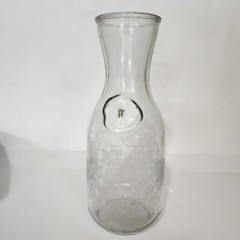 Vintage ETCHED CLEAR GLASS 1989 NORMAN KOSARIN WINE WATER CARAFE PAUL MASON…
