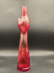 Red Mosel Riesling Qualitatswein Red Cat Empty Wine Bottle Cat Lovers AS-IS