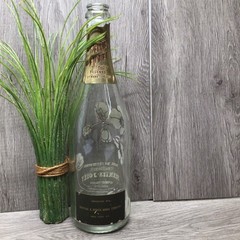 Vintage 1979 Rose&rsquo; 750ml Perrier Jouet Champagne Empty Bottle Hand Painted