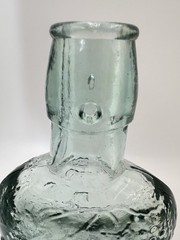 Vintage Liquor Wine Bottle Made in Spain 1994 Grapes and Leaves Embossed Glass