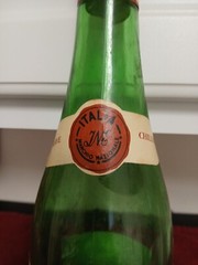 Dragone Lambrusco Green Wine Bottle EMPTY Marked Food-Town $2.01 Italy