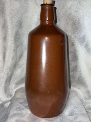 vintage Portugal Lancers Brown 9 In Wine Bottle, J.M. da Fonseca Inter., Empty