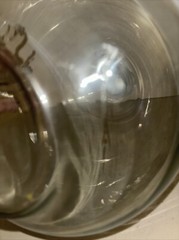 Antique French Blown Glass Gallon MERLOT Bottle Wine Large 13” See Discription
