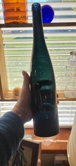 Antique Hock/Rhine Wine Bottle Dark Teal Jim Thorpe PA 1800s Kemple Wheaton?
