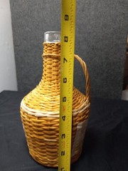 Vtg Bottle Wicker Wrapped oloroso el dorado sherry Spain Antonio Alcanta & C/48b