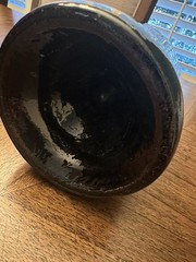 Antique Black Wine and Green Scotch Bottles