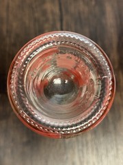 Le Rose Decorative Wine Bottle Pink Floral Glass Stopper French Without Top
