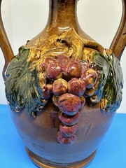 Vintage Jar For Wine Terracotta Popular Amphora Signed Period Xx Century