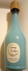Wine Teal Empty Bottle Gemma di Luna Moscato Italian Sparkling 18.5 Oz Collectib