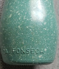 *Rare* Vintage J.M. DA Fonseca AZEITÃO Portugal Speckled Green Bottle 25 3 4878