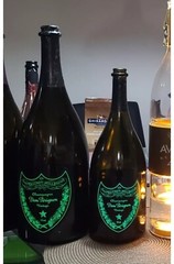 EMPTY BOTTLE Dom Perignon Magnum 1.5 LT LUMINOUS LIGHT-UP CHAMPAGNE BOTTLE