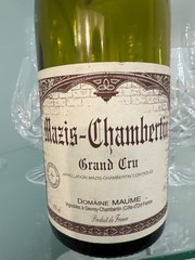 1995 Domaine Maume Mazis-Chambertin Grand Cru France Wine Empty Bottle With Cork