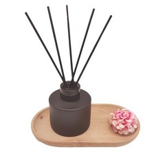 PCS Reed Diffuser Bottle, Empty Matte Black Glass Jar with Black Round 4
