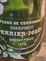 Vintage Perrier-Jouet Fleur De Champagne Bottles~1978&1979~Hand Painted Flowers~