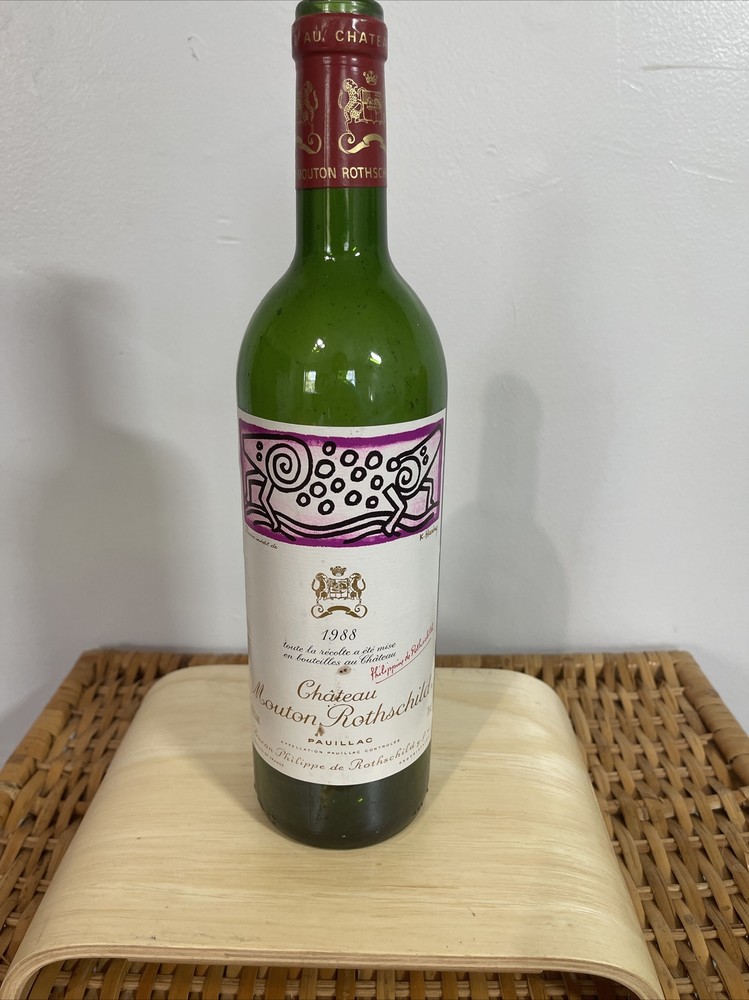 Chateau Mouton Rothschild Pauillac 1988 Empty Bottle No Cork