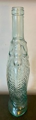 Light Aqua Pescevino Fish Wine Bottle