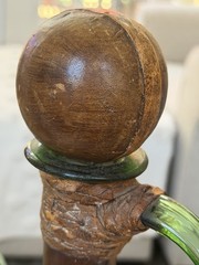 Italian 1920’s Leather Wine Decanter Server Hand Made Rare Find🦄