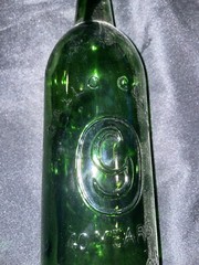 Vintage 40 Years Anniversary Green Glass Gallo Wine Bottle 1958 1998 Modesto