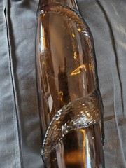 Vintage German Baden Affentaler Spätburgunder Monkey Bottle Amber Brown Glass EX
