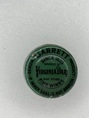 Vintage Embossed Bottle Garrett&rsquo;s American Wine Eagle, Grape, Berries 10&Prime; 4/5 QT