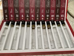 Vinebox 12 Advent Calendar Empty Glass Tube Bottles In Gift Box ONLY