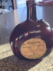 1904 Gewurztraminer Burgerspital zum heil. Geist Labeled 19th c Wine Bottle