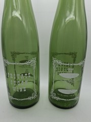 2 Green Wine Bottles With W-2068 4/5 Quarts Tall Wine Bottle