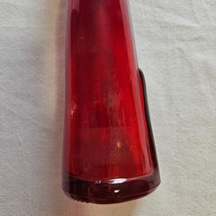 Rheinhessen Riesling HAPPY CAT Red Wine Bottle w Cork SCRATCHED decor craft READ
