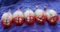 Bundle VINTAGE TOPO SWISS COLONY BOTTLES 5 LG. 4 MED