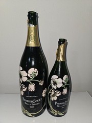 2 PERRIER JOUET BELLE EPOQUE EMPTY BOTTLE 3lt &1.5 lt 2008 jeroboam & MAGNUM