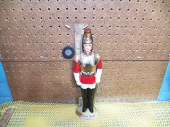 Vintage SICILIAN GOLD « ITALIAN ROYAL GUARD » Empty Wine Decanter, Made in Italy.