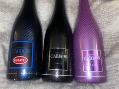 3 Bottle Set: 1 Luminous Bugatti Carbon Champagne, 1 Carbon Brut, & Carbon rosé