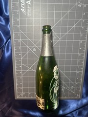 Vintage Collectible 1975 Brut Perrier Jouet Fleur de Champagne Painted Bottle