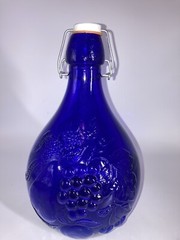 Casadis Milano Cobalt Glass Wine Bottle Jug Jus De Fruits No Chips