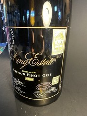 King Estate Domaine Pinot Gris Empty Bottle 2005 3L, 18inches Signed Stamped