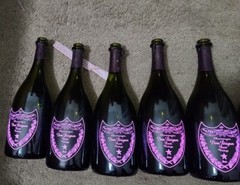 5 Empty Bottle Dom Perignon Rose 750 ML, Light Up Champagne 750 ML Pink