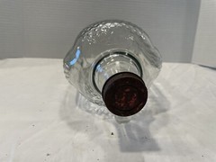 Vintage Rare Embossed Half Gallon Glass Wine Jug