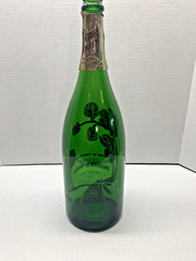 Vtg Collectible Perrier Jouet Fleur de Champagne PaintedBottle Empty 1973 magnum