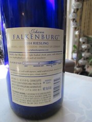 RARE Large 19&Prime; Vintage 2014 Johann Riesling Germany Empty Cobalt Blue Bottle