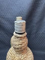Vintage Double Wicker-Wrapped Wine Bottles Demijohn (Empty Bottles)