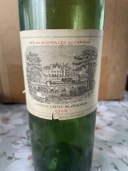 1966 Chateau Lafite Rothschild – Empty Bottle- No Cork