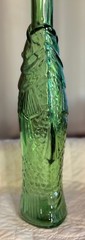GREEN FISH KOI SHAPED ITALIAN WINE BOTTLE, 1970&rsquo;s DECANTER, 13.5&Prime;, BEAUTIFUL VTG