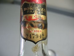 BORDEAUX ROSE ENTREPOTS DE BOUTAUT 1961 JULIUS WILE NY NUMBERED