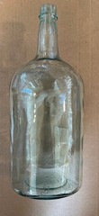 Vintage Green Glass Demijohn Aqua Gallon Bottle – 15&Prime;H X 6&Prime;Dia Ships FREE in USA