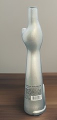 Rheinhessen Riesling Germany Metallic SILVER Happy Cat Empty 500ml Wine Bottle