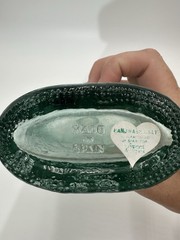 Vintage Liquor Wine Bottle Made in Spain 1994 Grapes and Leaves Embossed Glass
