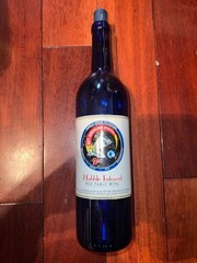 NASA Hubble Infrared 2nd Mission Red Table Wine Bottle Empty 1997