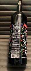 Stella Rosa Black Day Dead Empty Wine Bottle Sugar Skull Halloween Decor *Rare*