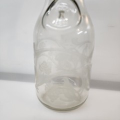 Paul Masson Norman Kosarin Wine Decanter Etched Doves Grape Vines Glass 9.75&Prime;